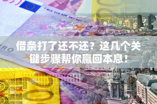 济南借条打了还不还？这几个关键步骤帮你赢回本息！
