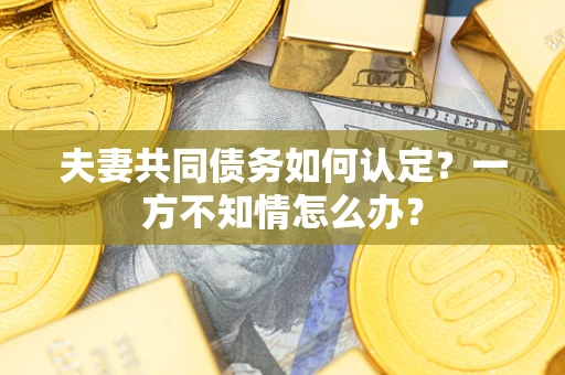 济南夫妻共同债务如何认定？一方不知情怎么办？