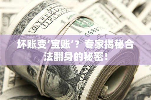济南坏账变‘宝账’？专家揭秘合法翻身的秘密！