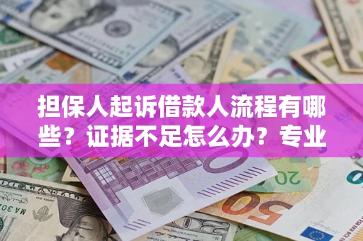 济南担保人起诉借款人流程有哪些？证据不足怎么办？专业律师解答