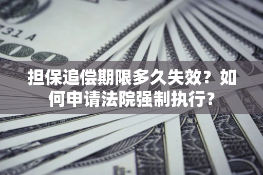 济南担保追偿期限多久失效？如何申请法院强制执行？